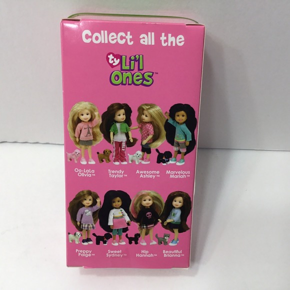 TY Li'l Ones 2009 Awesome Ashley 4 inch Doll & her Poodle Dog‎ NIB - Picture 2 of 3